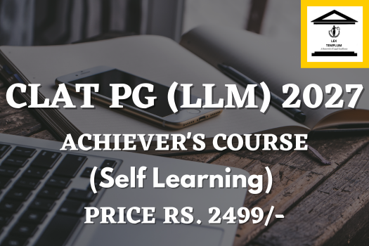 CLAT PG(LLM) 2027 Course Achiever